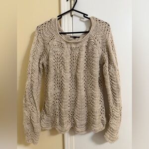 American Eagle Outfitters Beige Knit Sweater size small